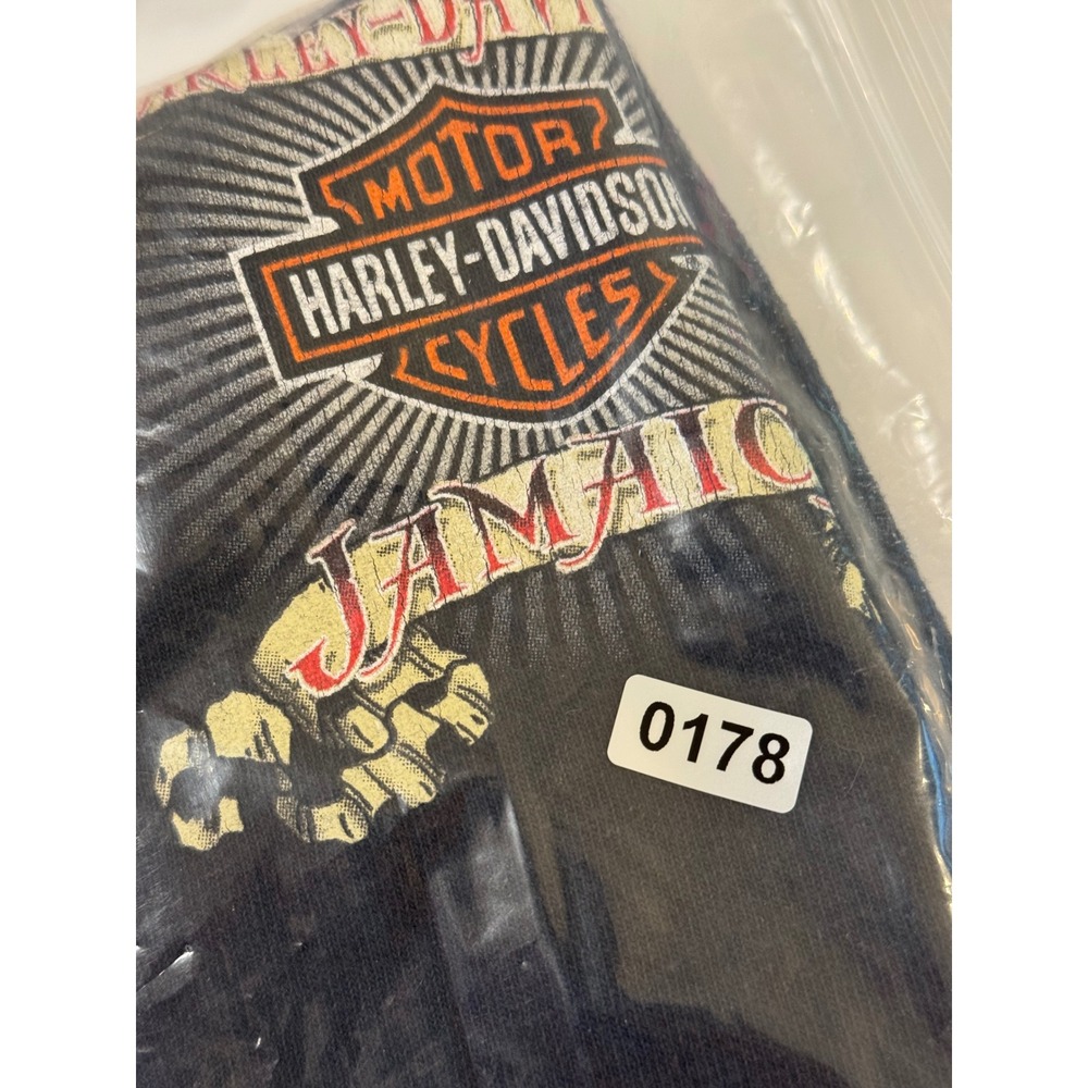 Vintage Harley-Davidson Jamaica Island Palm Beach Motorcycle Biker Tee Size L - Picture 6 of 6